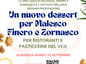 Un nuovo dessert per Malesco, Finero e Zornasco