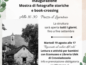 Inaugurazione mostra fotografica a Finero