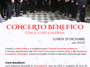 Concerto benefico del Coro Gaudium